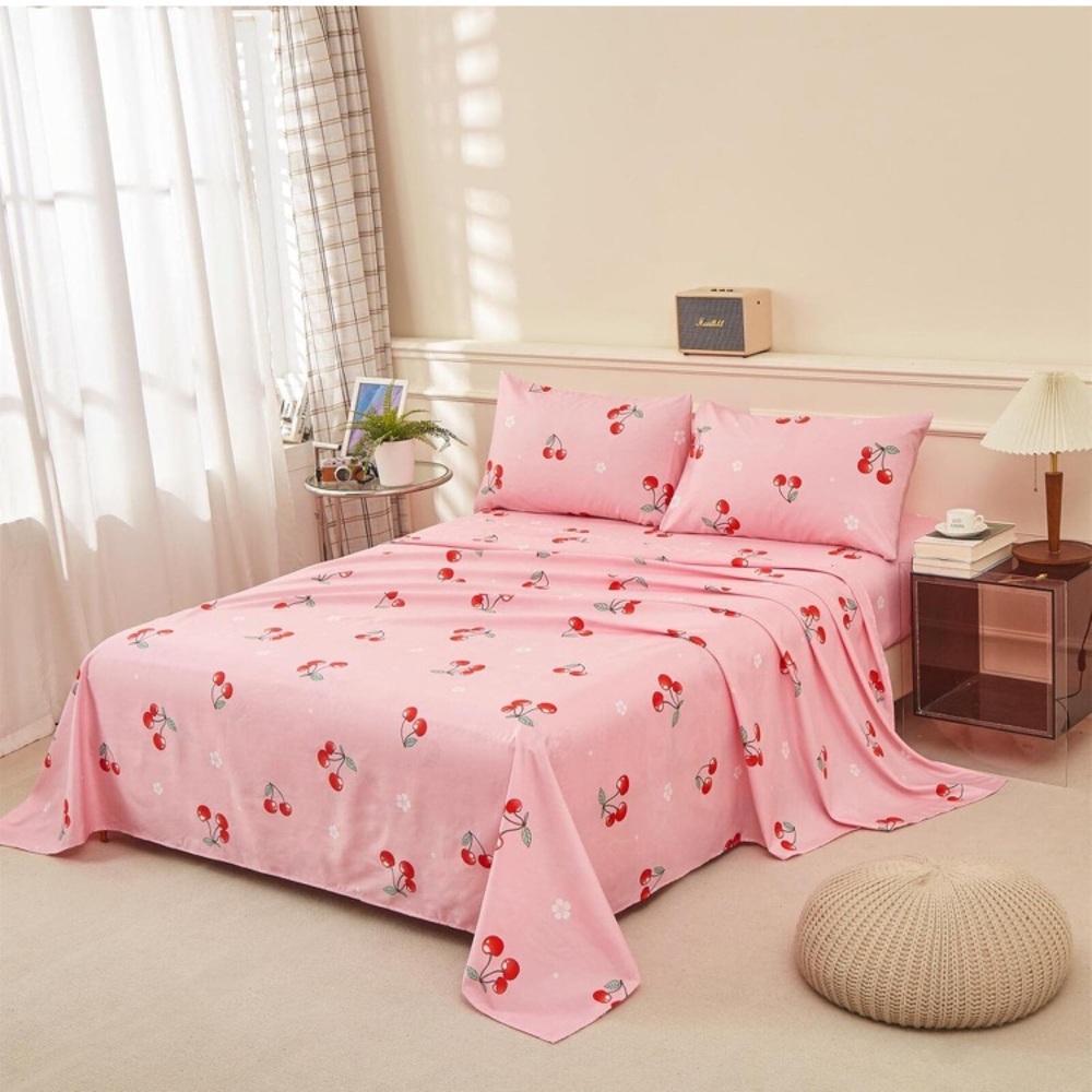 Mocahome Cherry Bed Sheet Set